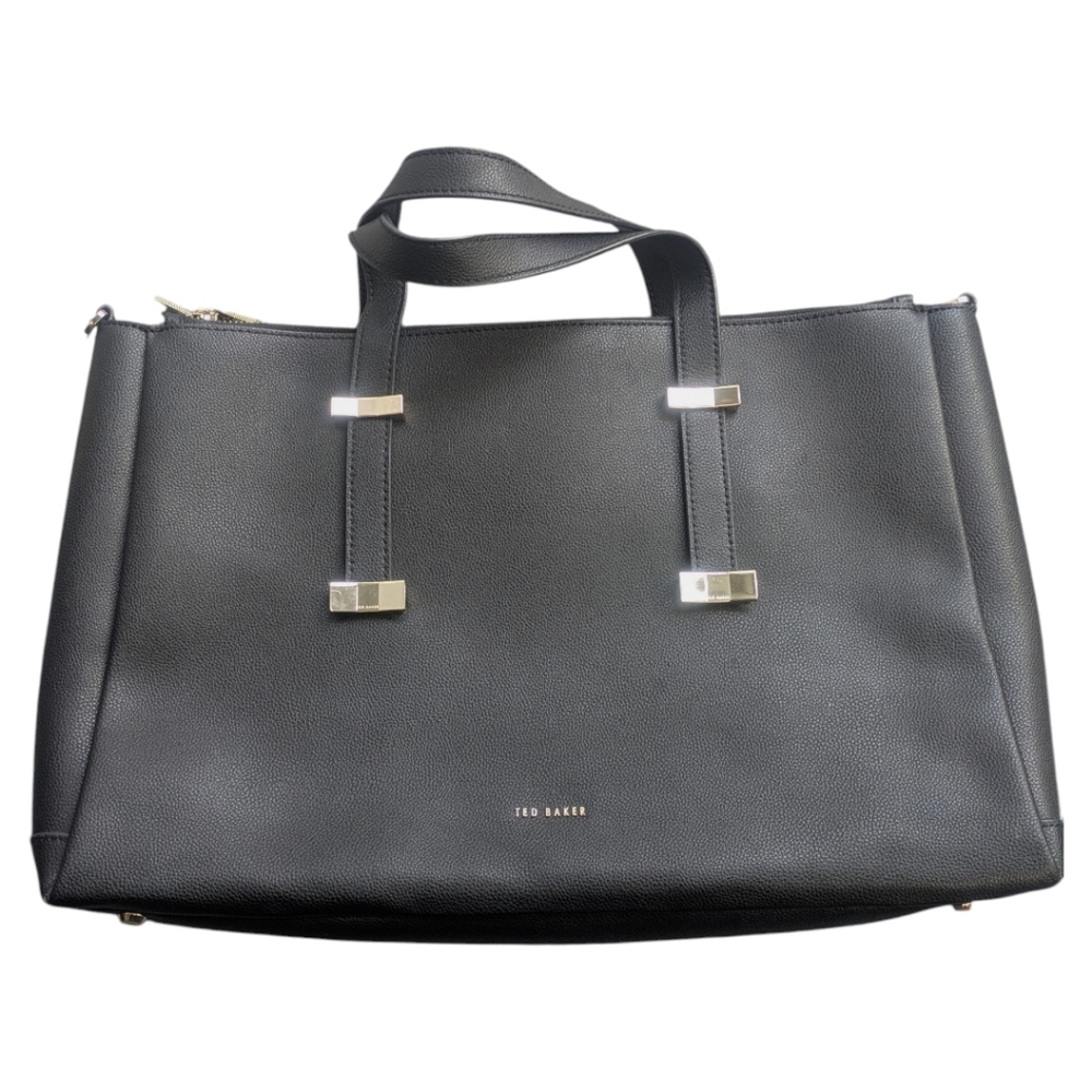 Ted Baker London Juliea Black Leather Laptop Bag
